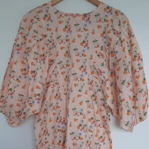 ASOS - Bishop Sleeves Print Dress - Size 10